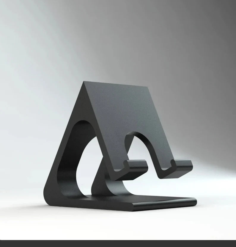 Minimalist 3D Printed Phone Stand - Custom Color & Engraving